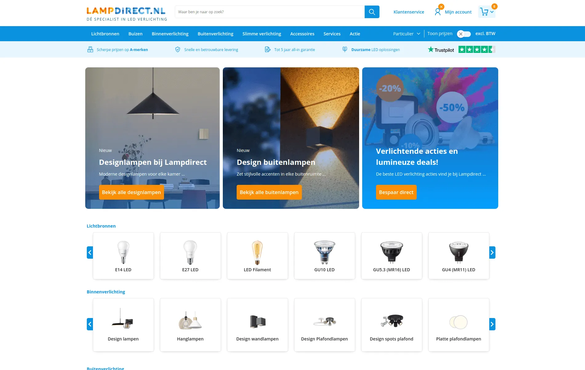 WWL (Lampdirect) — e-commerce maatwerk door Dexor